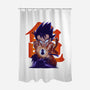 Saiyan Kid-None-Polyester-Shower Curtain-rmatix