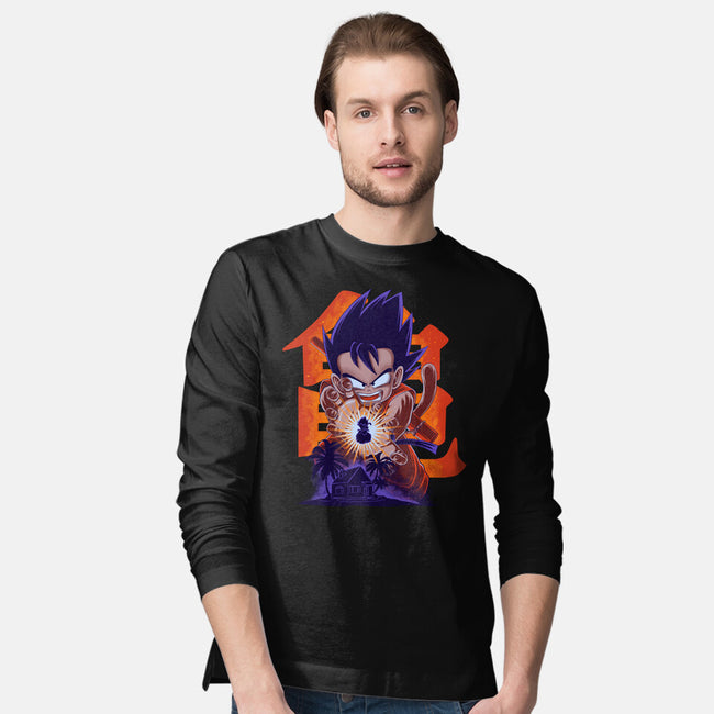 Saiyan Kid-Mens-Long Sleeved-Tee-rmatix