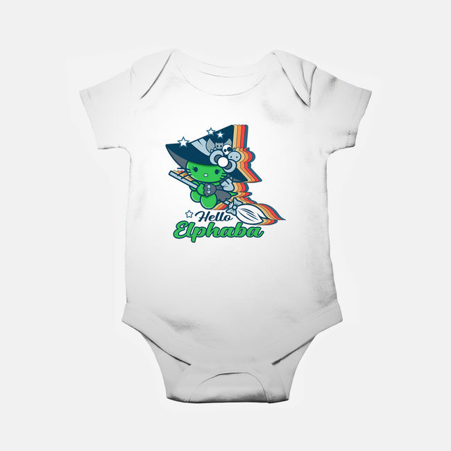 Hello Elphaba-Baby-Basic-Onesie-palmstreet