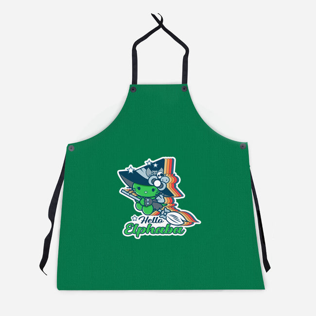 Hello Elphaba-Unisex-Kitchen-Apron-palmstreet