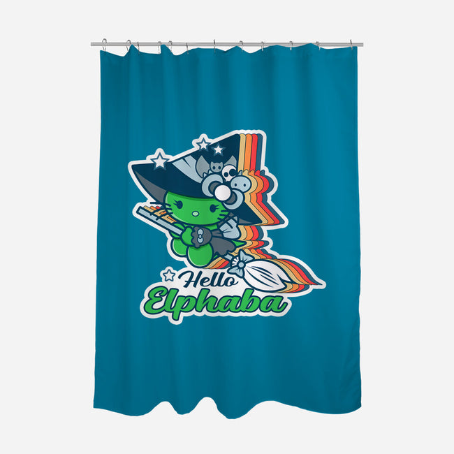 Hello Elphaba-None-Polyester-Shower Curtain-palmstreet