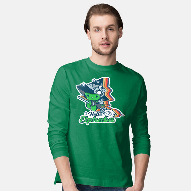 Hello Elphaba-Mens-Long Sleeved-Tee-palmstreet