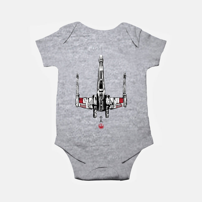 Red Five Sumi-e-Baby-Basic-Onesie-DrMonekers