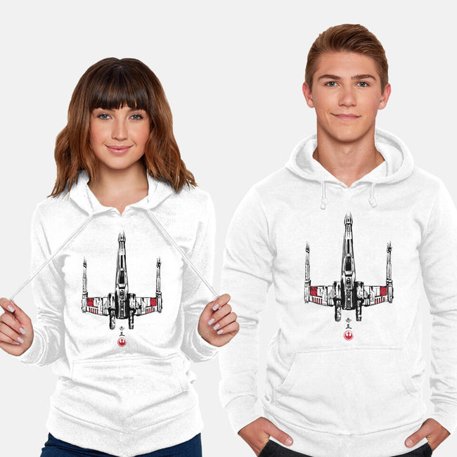 Red Five Sumi-e-Unisex-Pullover-Sweatshirt-DrMonekers