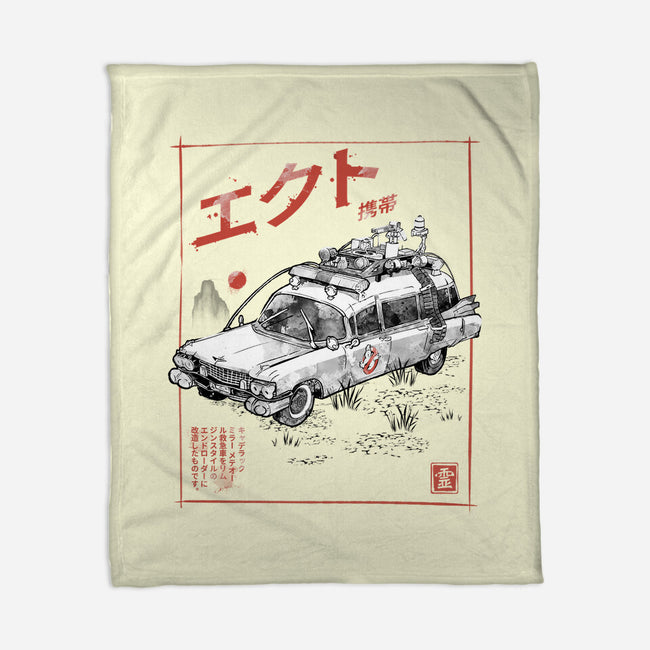 Ectomobile Sumi-e-None-Fleece-Blanket-Astrobot Invention