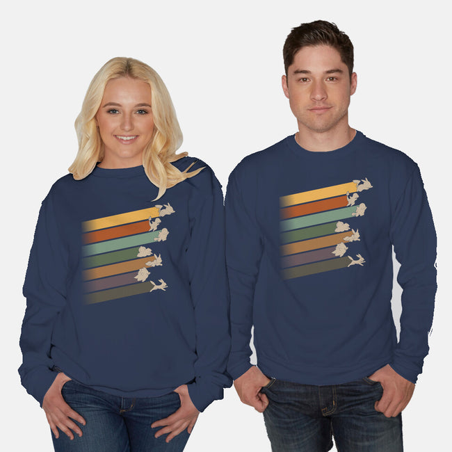 Poke Stripes-Unisex-Crew Neck-Sweatshirt-sebasebi