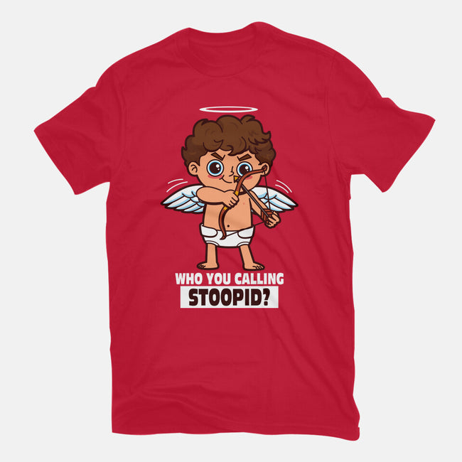 Stupid Cupid-Womens-Basic-Tee-Boggs Nicolas