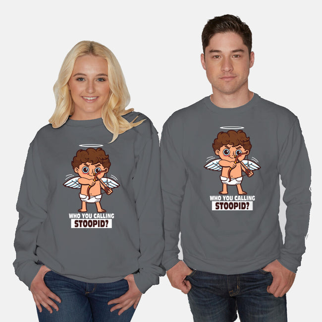 Stupid Cupid-Unisex-Crew Neck-Sweatshirt-Boggs Nicolas