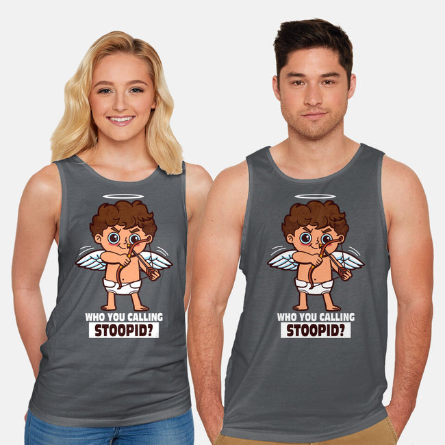 Stupid Cupid-Unisex-Basic-Tank-Boggs Nicolas