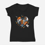 Love Rabbits-Womens-V-Neck-Tee-Vallina84