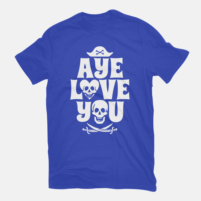 Aye Love You-Womens-Basic-Tee-Boggs Nicolas