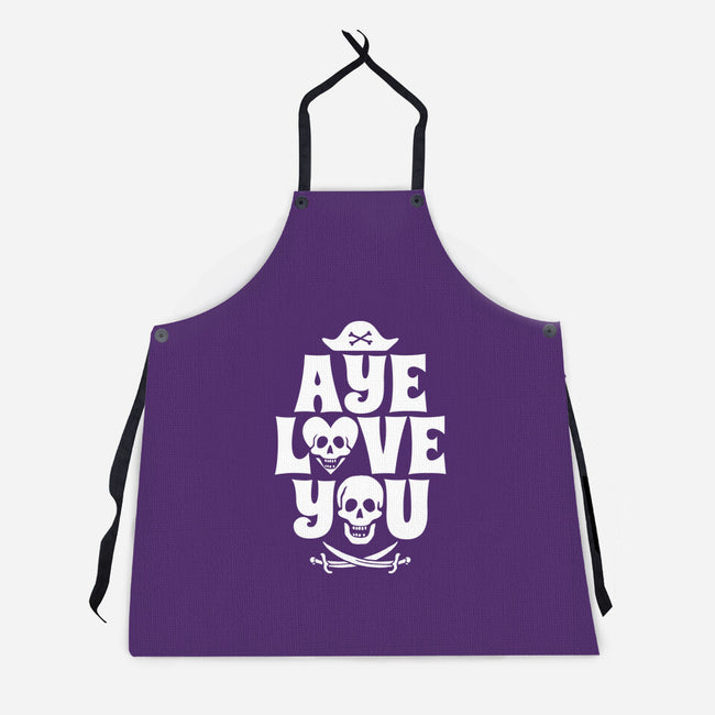 Aye Love You-Unisex-Kitchen-Apron-Boggs Nicolas