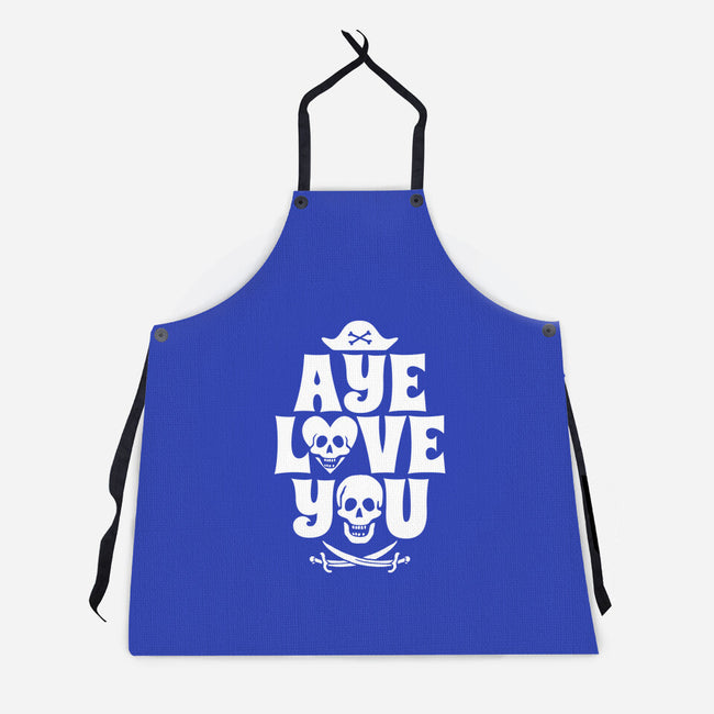 Aye Love You-Unisex-Kitchen-Apron-Boggs Nicolas