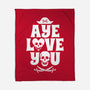 Aye Love You-None-Fleece-Blanket-Boggs Nicolas