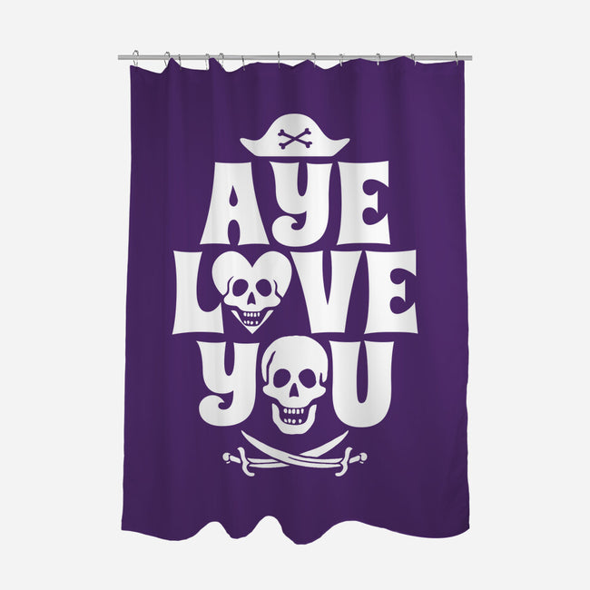 Aye Love You-None-Polyester-Shower Curtain-Boggs Nicolas