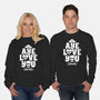 Aye Love You-Unisex-Crew Neck-Sweatshirt-Boggs Nicolas