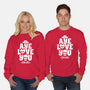 Aye Love You-Unisex-Crew Neck-Sweatshirt-Boggs Nicolas