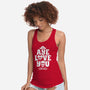 Aye Love You-Womens-Racerback-Tank-Boggs Nicolas