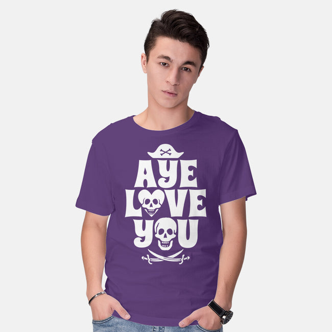 Aye Love You-Mens-Basic-Tee-Boggs Nicolas