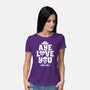 Aye Love You-Womens-Basic-Tee-Boggs Nicolas