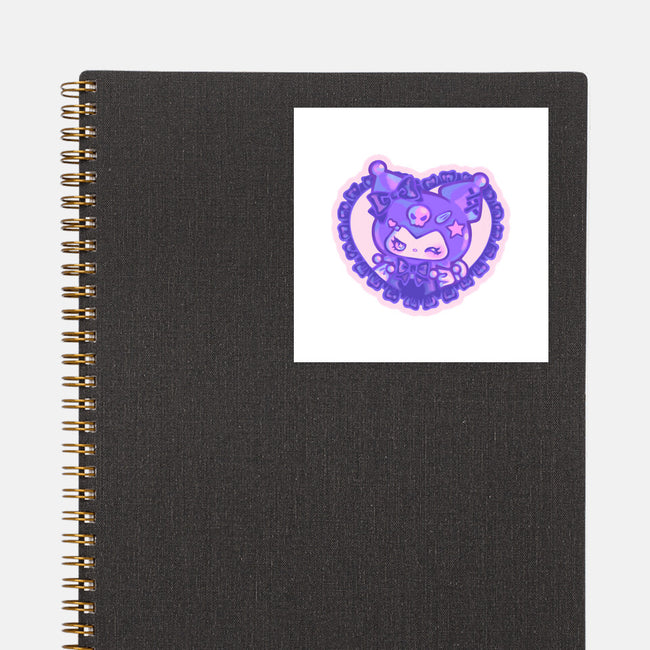 Love Kuromi-None-Glossy-Sticker-Panchi Art