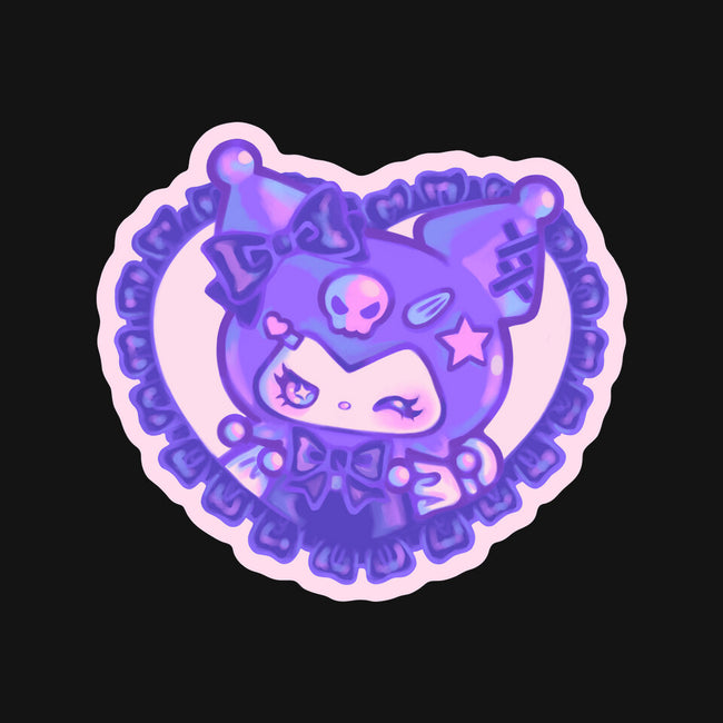 Love Kuromi-None-Glossy-Sticker-Panchi Art