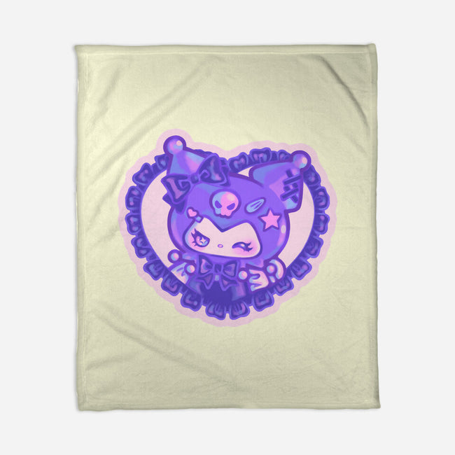 Love Kuromi-None-Fleece-Blanket-Panchi Art