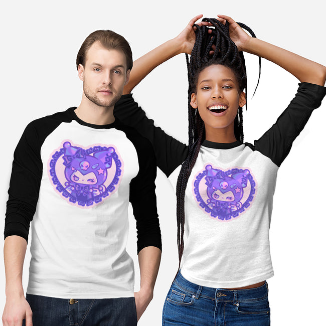 Love Kuromi-Unisex-Baseball-Tee-Panchi Art