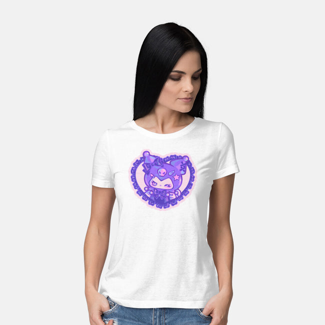 Love Kuromi-Womens-Basic-Tee-Panchi Art