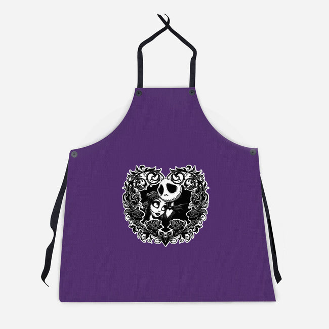 Jack And Sally Love Birds-Unisex-Kitchen-Apron-Superblitz