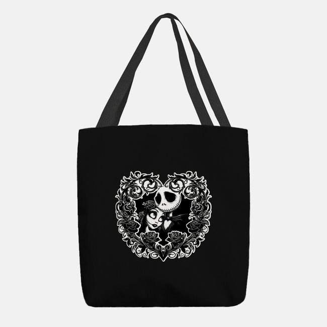 Jack And Sally Love Birds-None-Basic Tote-Bag-Superblitz