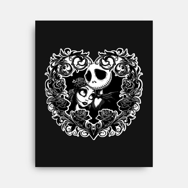 Jack And Sally Love Birds-None-Stretched-Canvas-Superblitz