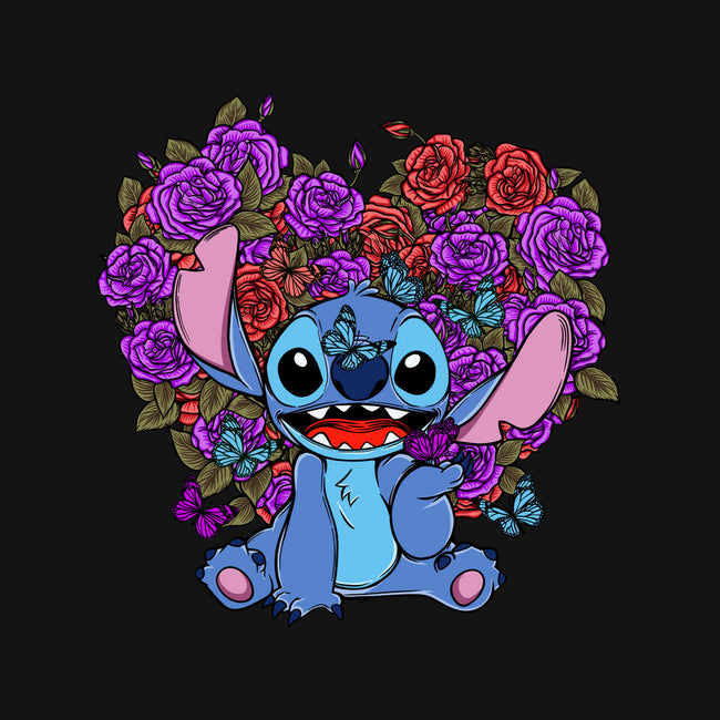 Stitch With Butterfly-Baby-Basic-Onesie-Superblitz