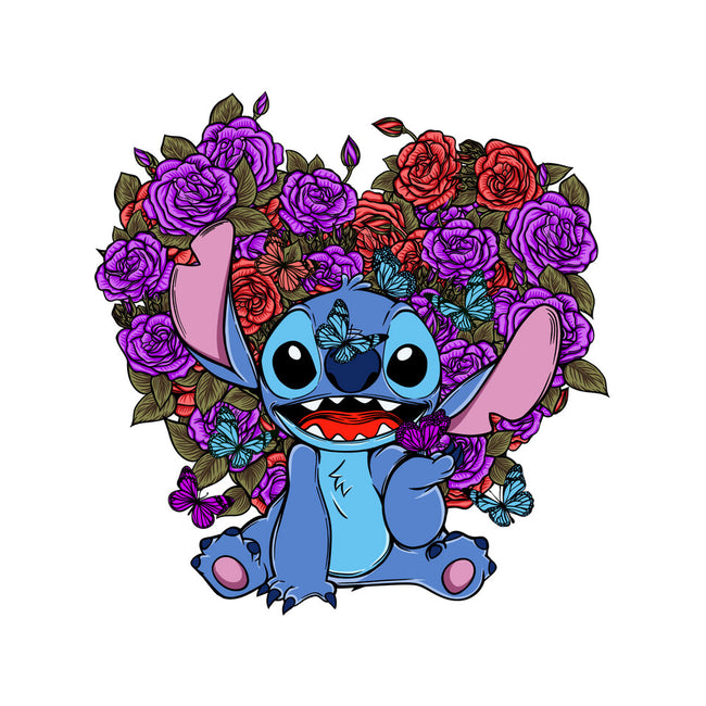 Stitch With Butterfly-Baby-Basic-Onesie-Superblitz