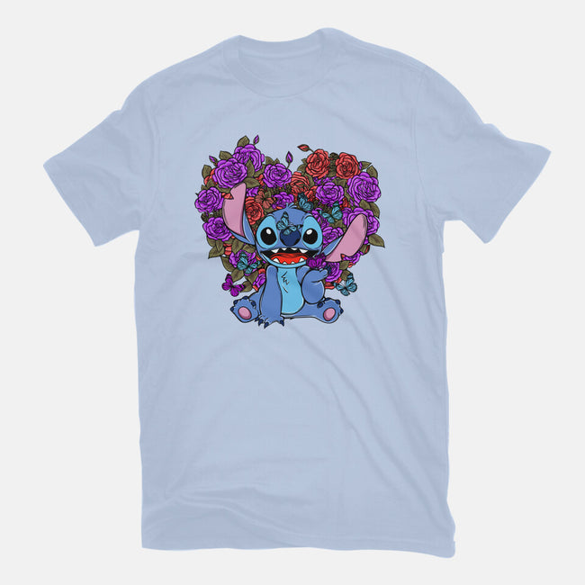 Stitch With Butterfly-Mens-Premium-Tee-Superblitz