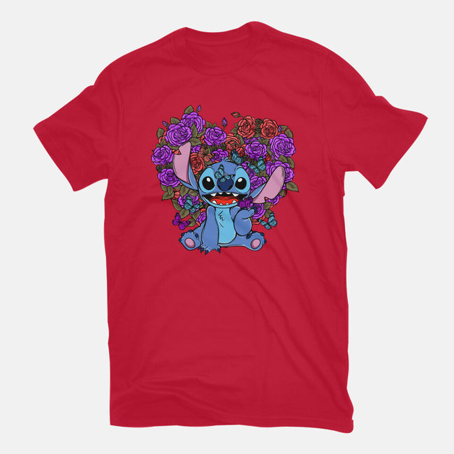 Stitch With Butterfly-Youth-Basic-Tee-Superblitz