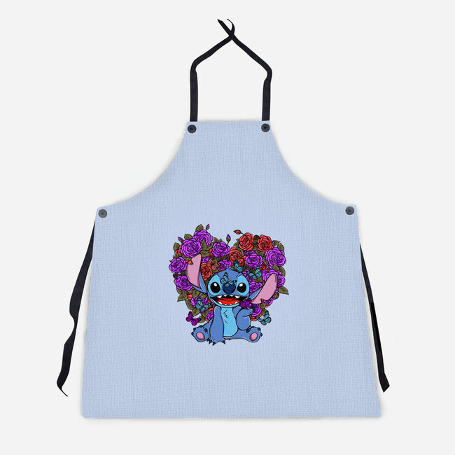 Stitch With Butterfly-Unisex-Kitchen-Apron-Superblitz