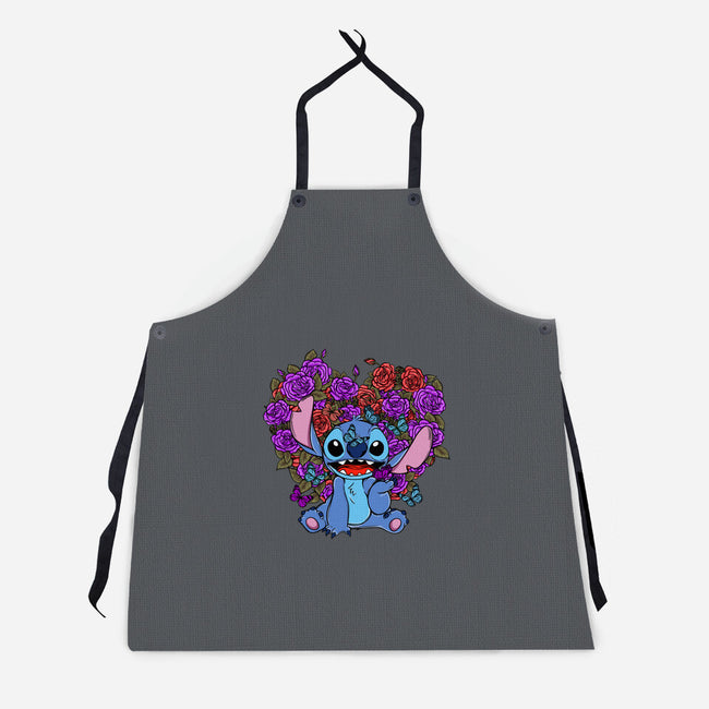 Stitch With Butterfly-Unisex-Kitchen-Apron-Superblitz