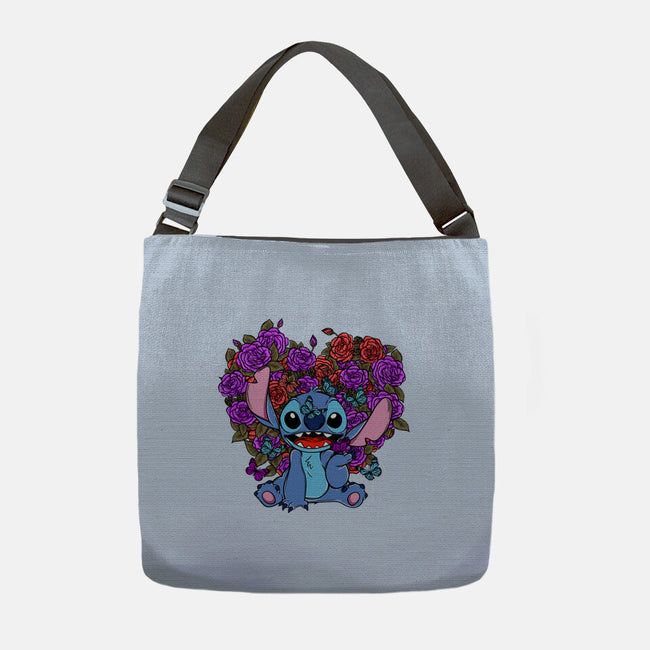 Stitch With Butterfly-None-Adjustable Tote-Bag-Superblitz