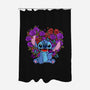 Stitch With Butterfly-None-Polyester-Shower Curtain-Superblitz