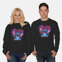 Stitch With Butterfly-Unisex-Crew Neck-Sweatshirt-Superblitz