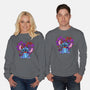 Stitch With Butterfly-Unisex-Crew Neck-Sweatshirt-Superblitz