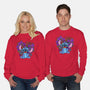 Stitch With Butterfly-Unisex-Crew Neck-Sweatshirt-Superblitz