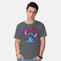 Stitch With Butterfly-Mens-Basic-Tee-Superblitz