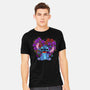 Stitch With Butterfly-Mens-Heavyweight-Tee-Superblitz