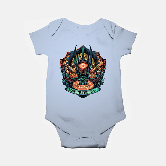 King Of The Ring-Baby-Basic-Onesie-glitchygorilla