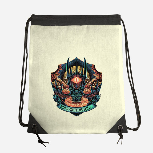 King Of The Ring-None-Drawstring-Bag-glitchygorilla