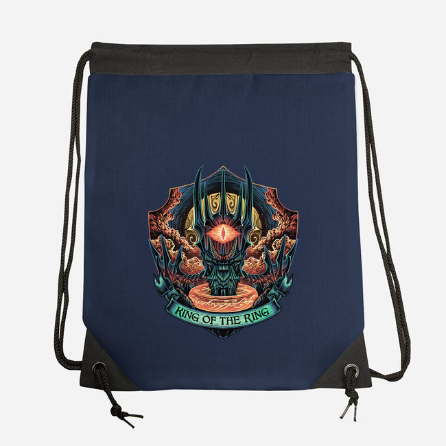 King Of The Ring-None-Drawstring-Bag-glitchygorilla