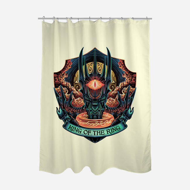 King Of The Ring-None-Polyester-Shower Curtain-glitchygorilla