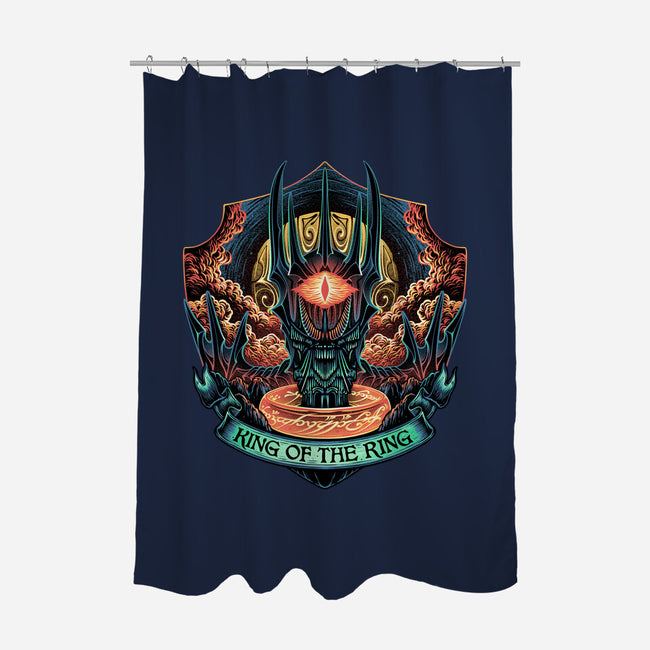 King Of The Ring-None-Polyester-Shower Curtain-glitchygorilla